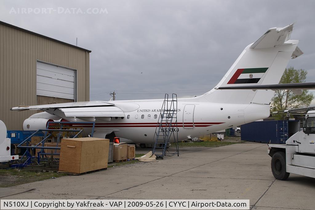 N510XJ, 1998 British Aerospace Avro 146-RJ85A C/N E2323, ex United Arab Emirates Bae 146