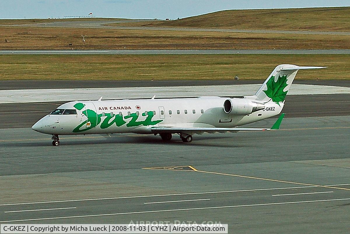 C-GKEZ, 1999 Bombardier CRJ-200ER (CL-600-2B19) C/N 7327, At Halifax