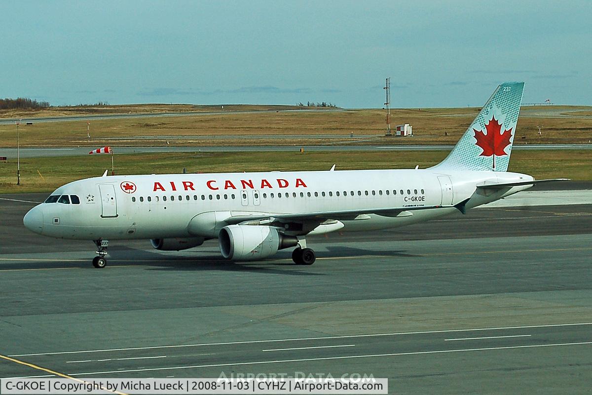 C-GKOE, 2002 Airbus A320-214 C/N 1874, At Halifax