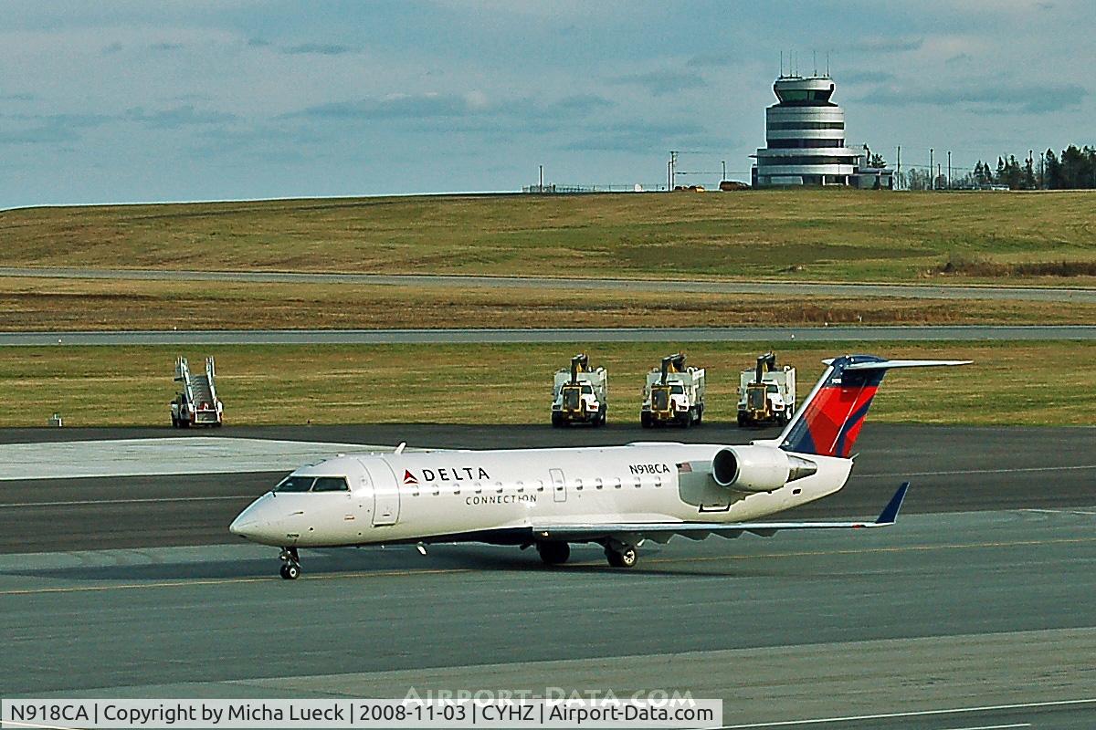 N918CA, 1993 Canadair CRJ-100ER (CL-600-2B19) C/N 7018, At Halifax