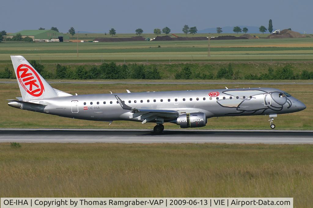 OE-IHA, 2009 Embraer 190LR (ERJ-190-100LR) C/N 19000285, FlyNiki Embraer 190