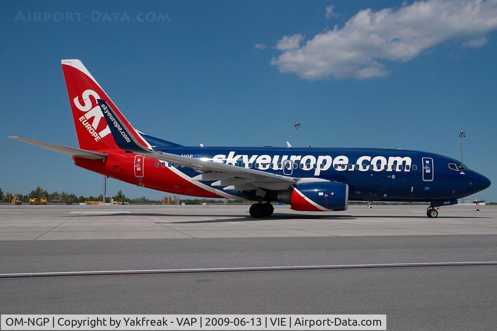 OM-NGP, 2007 Boeing 737-7GL C/N 34760, Sky Europe Boeing 737-700