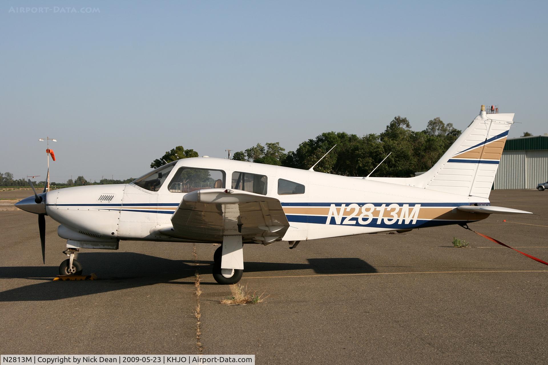 N2813M, 1977 Piper PA-28R-201T Cherokee Arrow III C/N 28R-7803146, KHJO