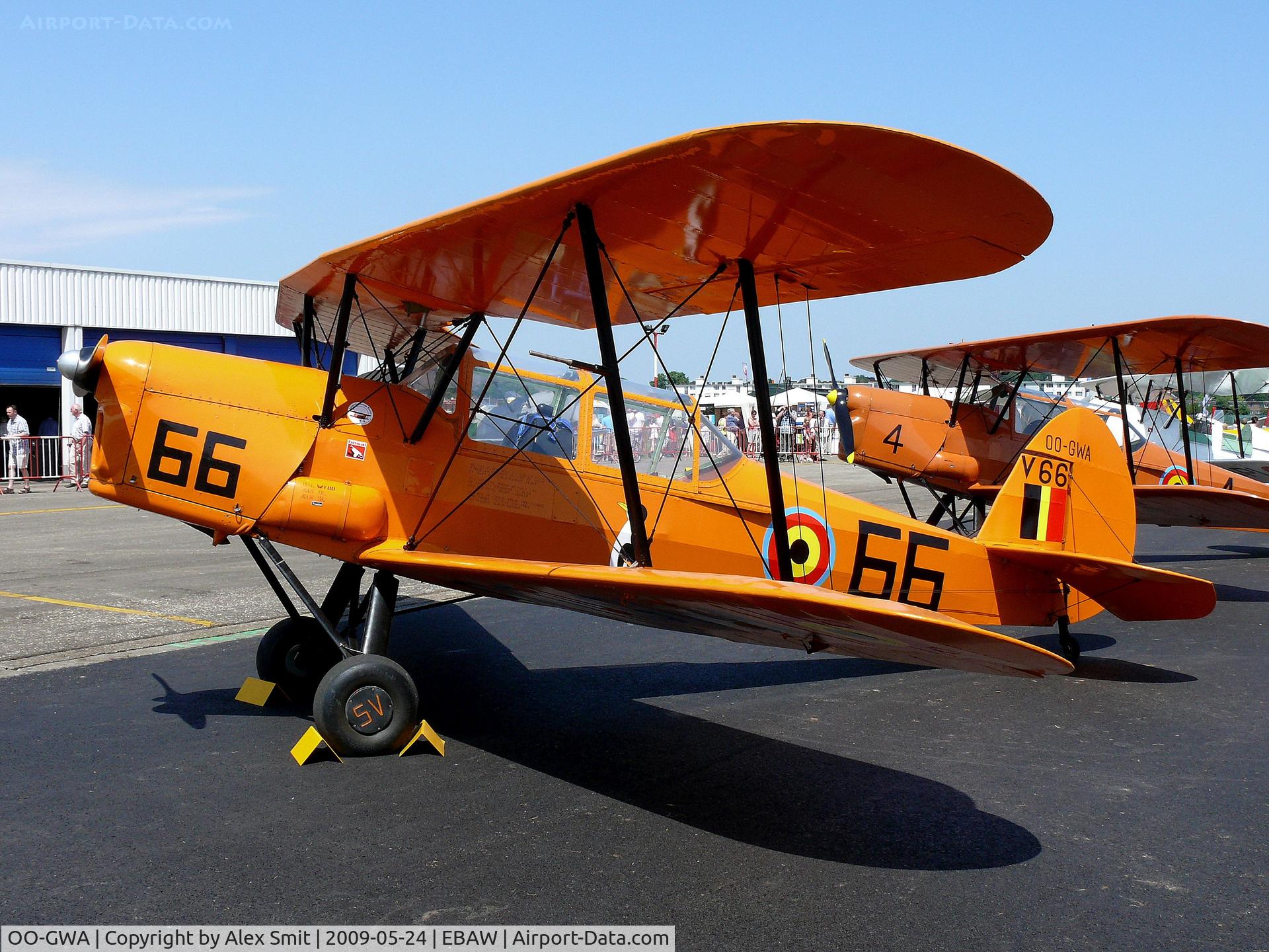 OO-GWA, 1947 Stampe-Vertongen SV-4C C/N 478, Stampe-Vertongen SNCAN/SV4A OO-GWA painted as Belgian Air Force V-66