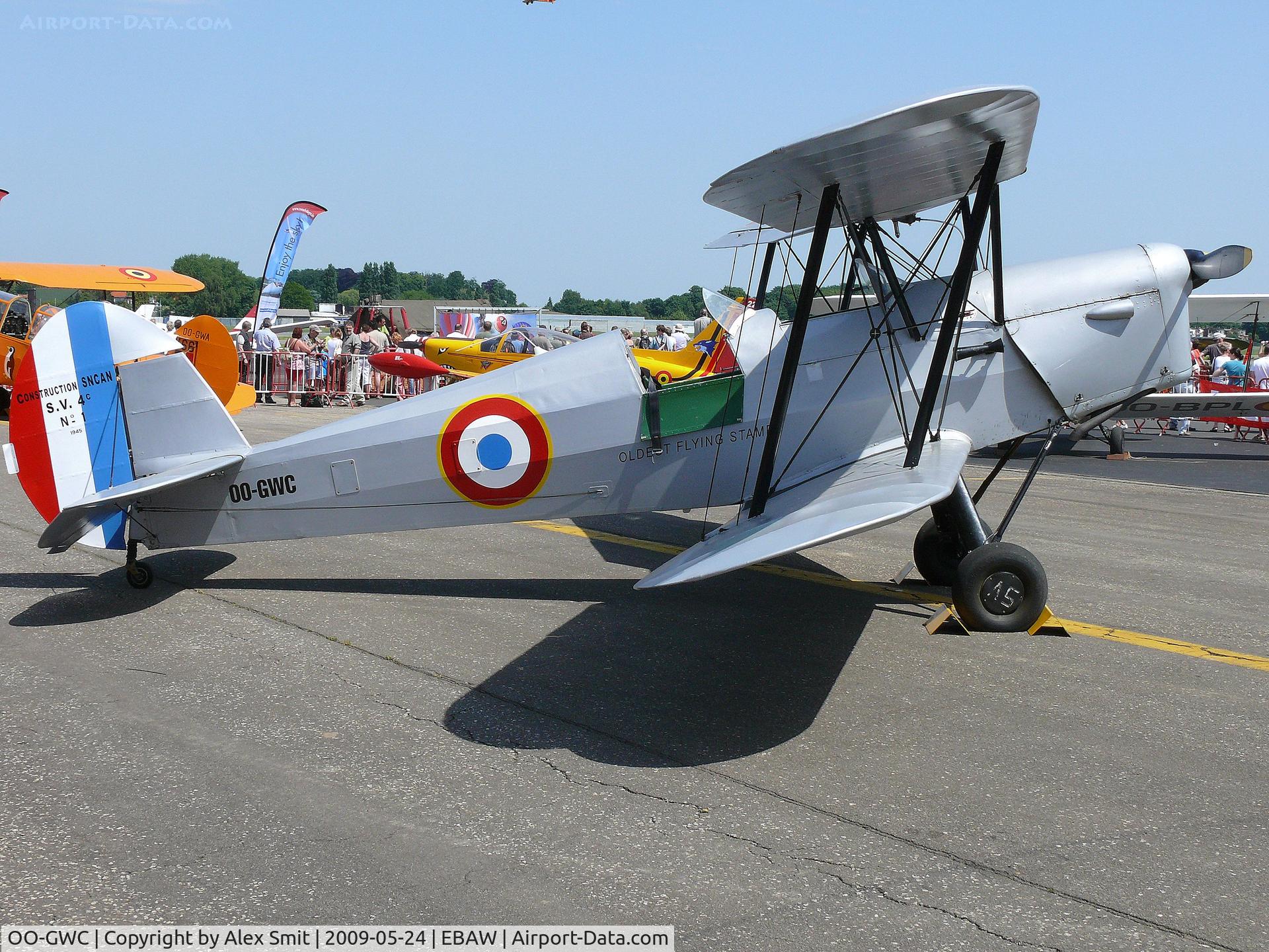 OO-GWC, Stampe-Vertongen SV-4C C/N 1, Stampe-Vertongen SNCAN/SV4A OO-GWC painted as French Air Force 1, Oldest flying Stampe