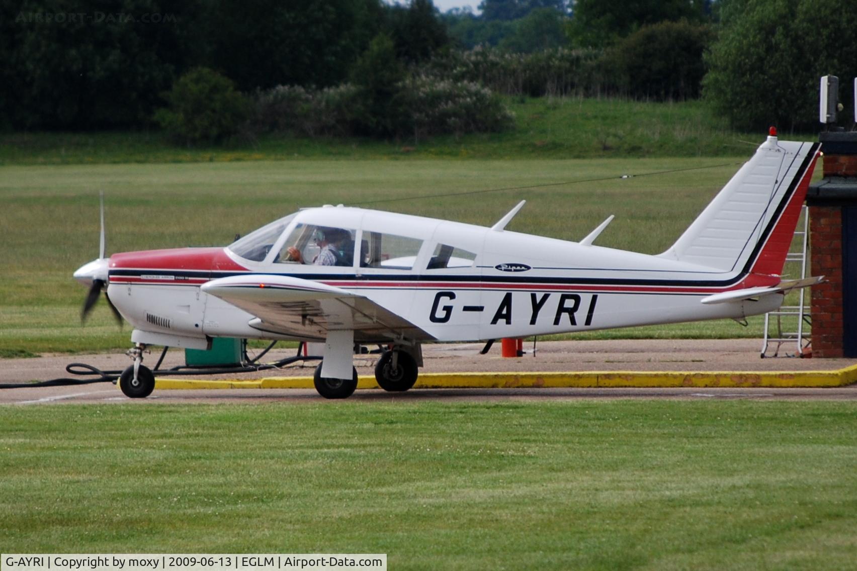 G-AYRI, 1970 Piper PA-28R-200 Cherokee Arrow C/N 28R-7135004, Piper Cherokee Arrow at White Waltham