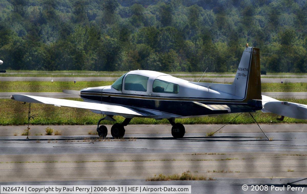N26474, 1978 Grumman American AA-5A Cheetah C/N AA5A0616, This old cat needs a little paint, it seems