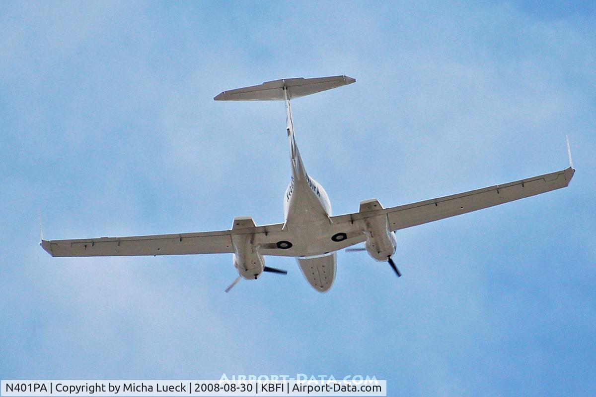 N401PA, Cessna 401A C/N 401A0051, Overflying BFI