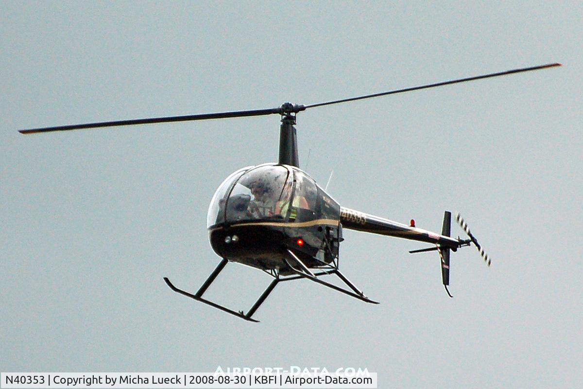 N40353, 1990 Robinson R22 Beta C/N 1574, At Boeing Field