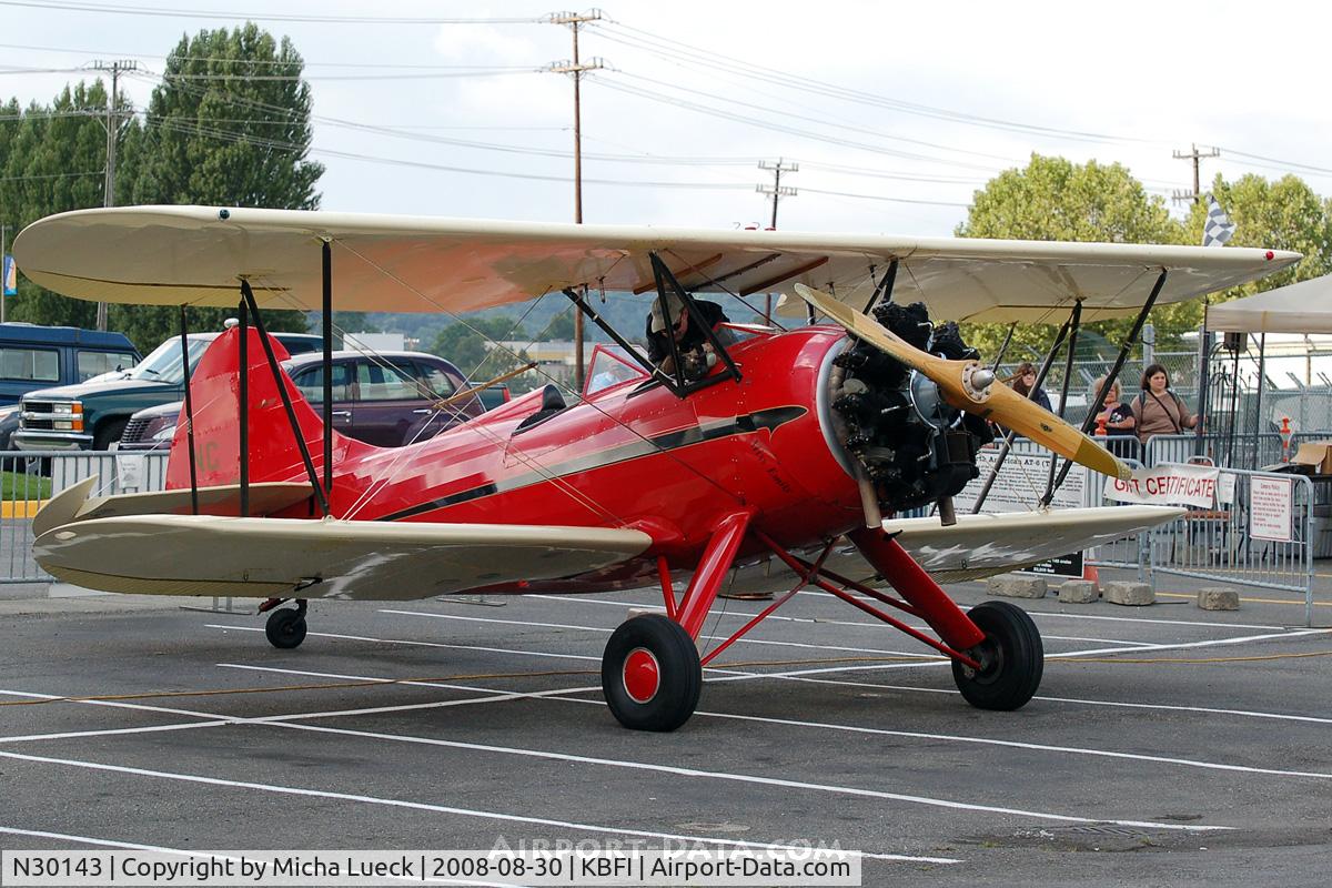 N30143, 1941 Waco UPF-7 C/N 5540, At Boeing Field