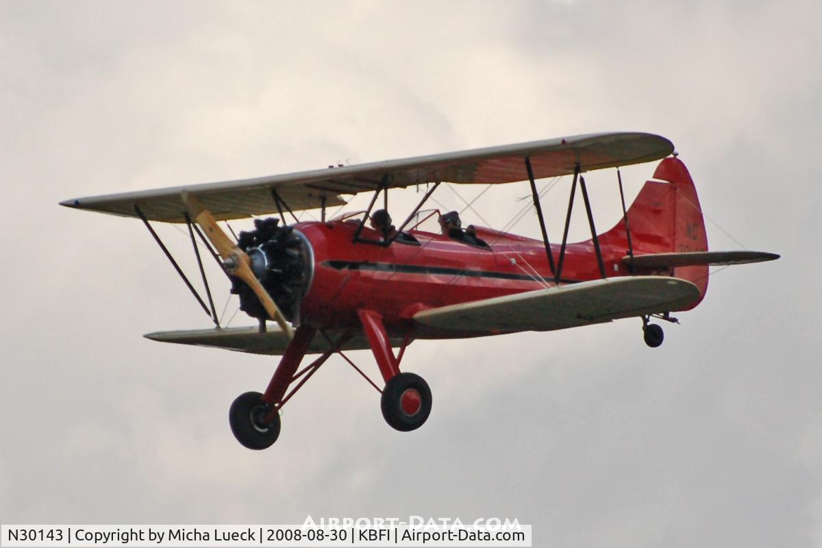 N30143, 1941 Waco UPF-7 C/N 5540, At Boeing Field