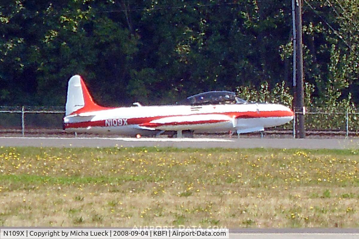 N109X, 1954 Canadair CT-133 Silver Star 3 (CL-30) C/N T33-298, At Boeing Field