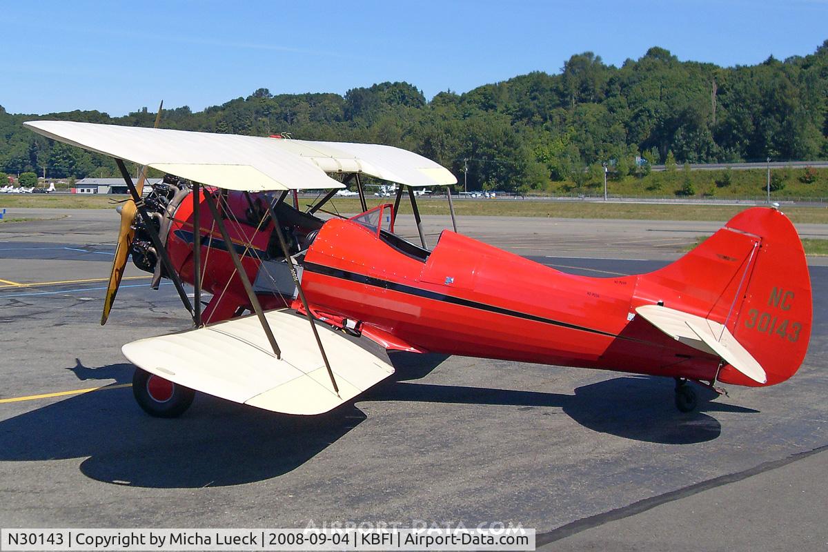 N30143, 1941 Waco UPF-7 C/N 5540, At Boeing Field
