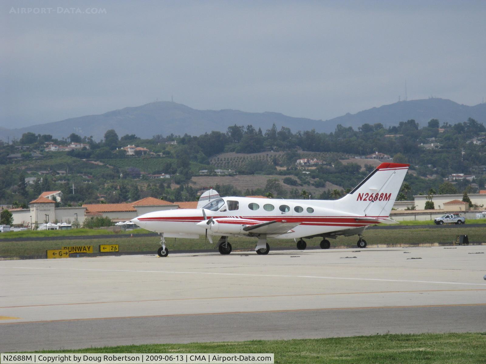 N2688M, 1979 Cessna 414A Chancellor C/N 414A0334, 1979 Cessna 414A CHANCELLOR, two Continental TSIO-520-NB 310 Hp each, pressurized cabin, propellor synchrophasers standard, bonded wet wing, 213 gals. useable
