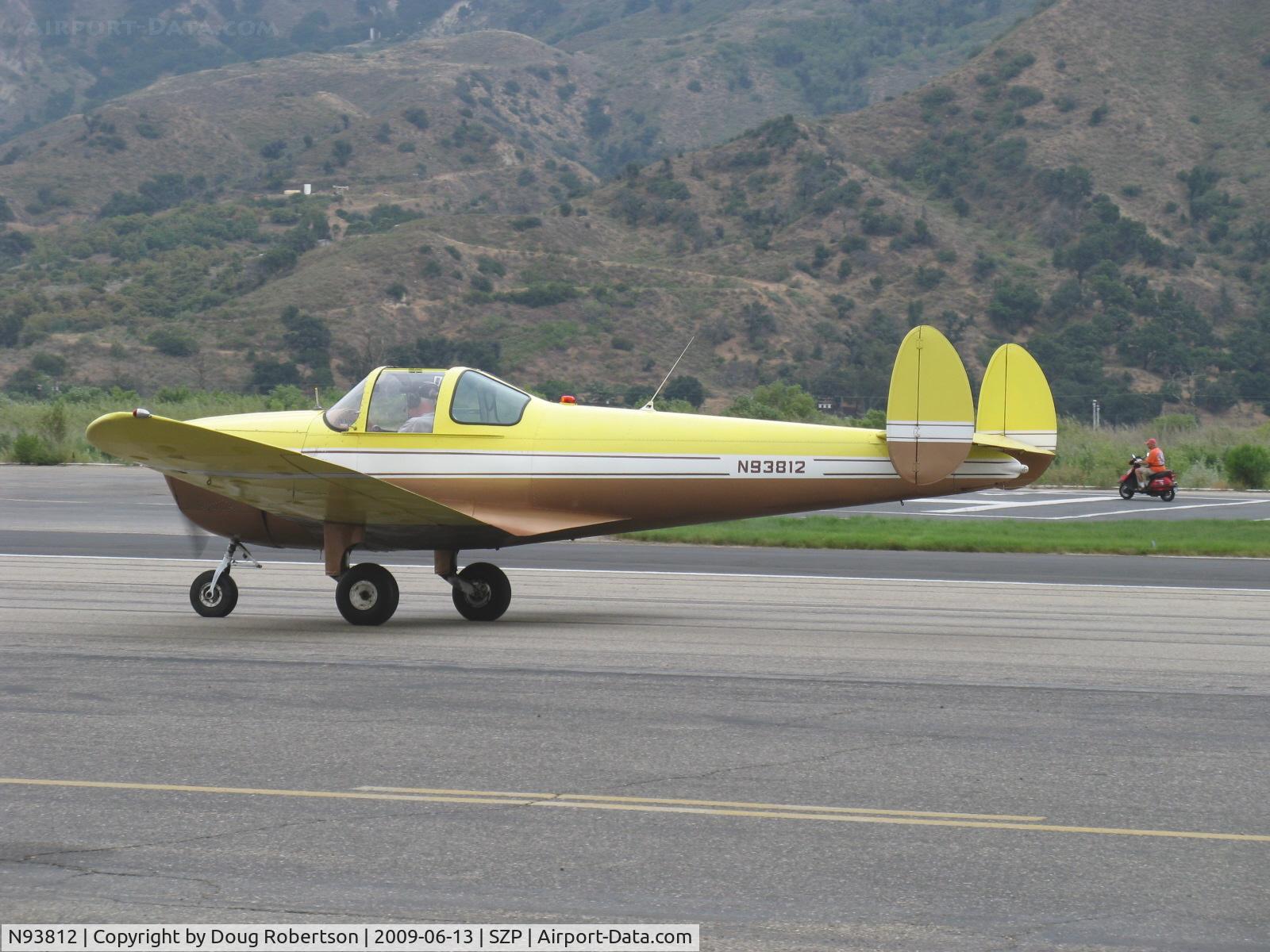 N93812, 1946 Erco 415C Ercoupe C/N 1135, 1946 ERCO Ercoupe 415-C, Continental A&C75 75 Hp, taxi