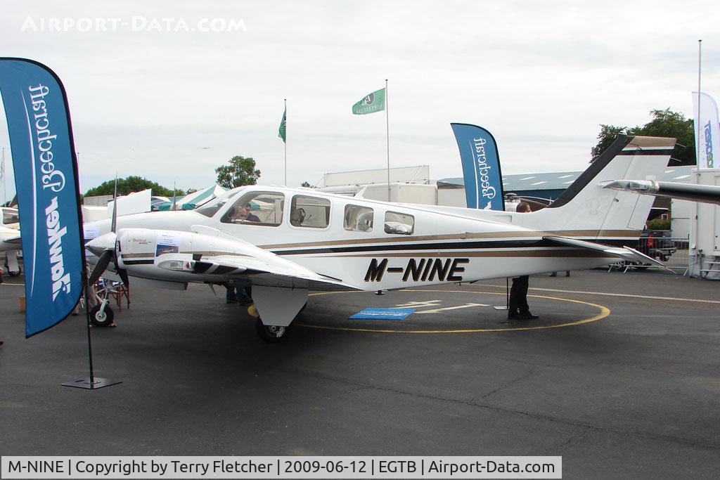M-NINE, 2007 Beechcraft G58 C/N TH-2203, Beech Baron exhibited at 2009 AeroExpo at Wycombe Air Park