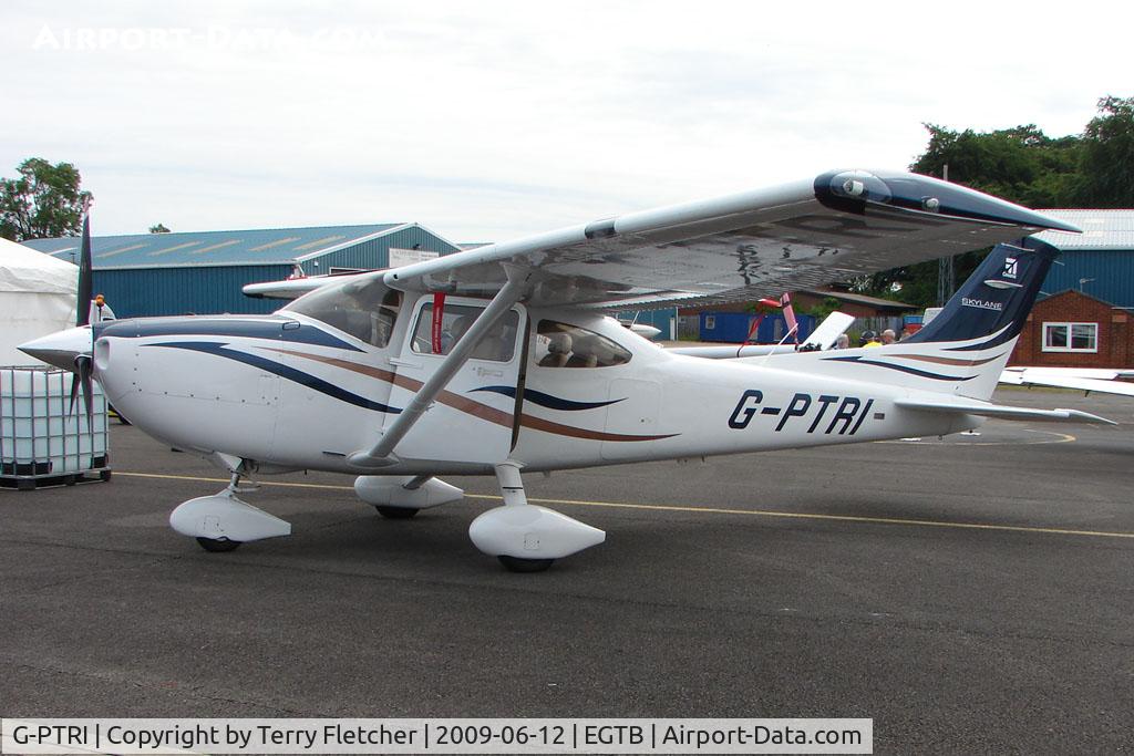 G-PTRI, 2008 Cessna 182T Skylane C/N 18282059, exhibited at 2009 AeroExpo at Wycombe Air Park