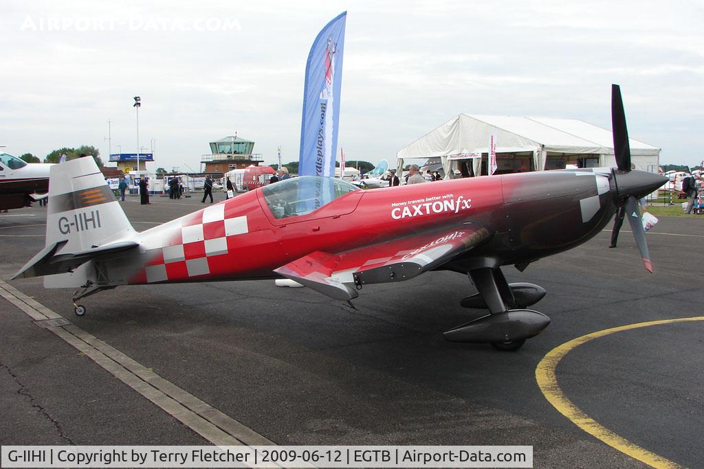 G-IIHI, 2008 Extra EA-300SC C/N SC008, Extra 300SC exhibited at 2009 AeroExpo at Wycombe Air Park