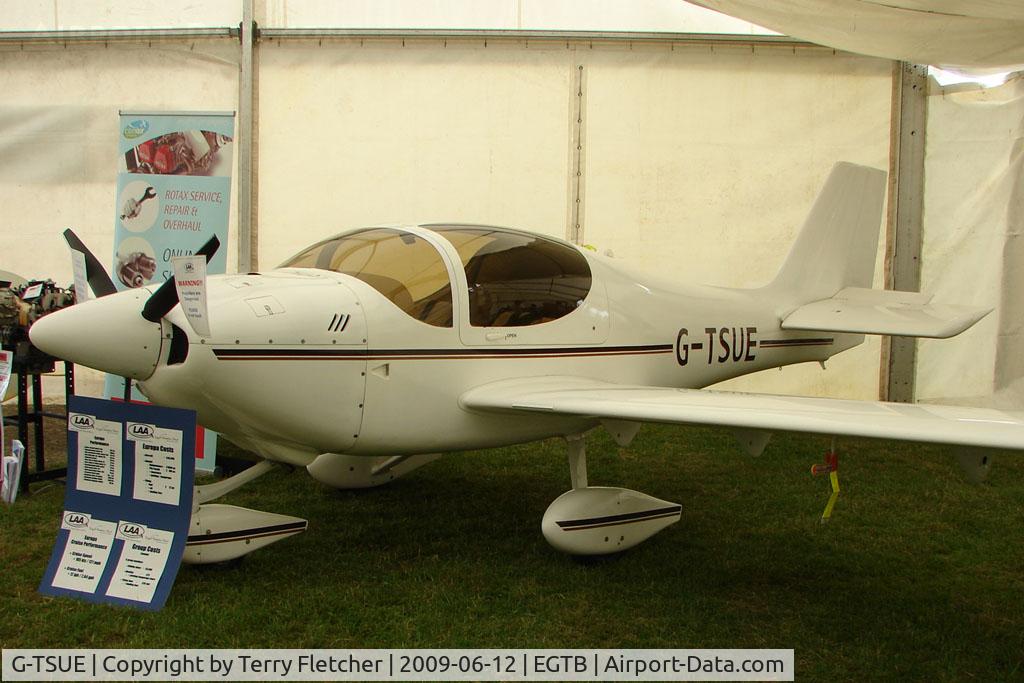 G-TSUE, 2005 Europa Tri Gear C/N PFA 247-12612, exhibited at 2009 AeroExpo at Wycombe Air Park
