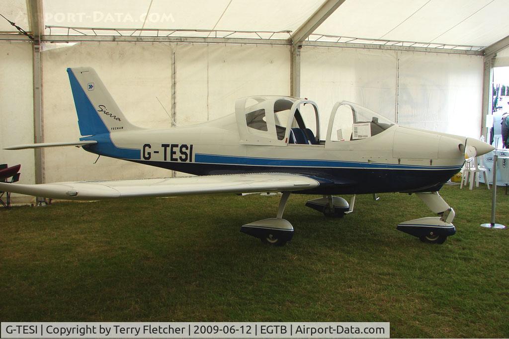G-TESI, 2006 Tecnam P-2002EA Sierra C/N PFA 333-14481, exhibited at 2009 AeroExpo at Wycombe Air Park