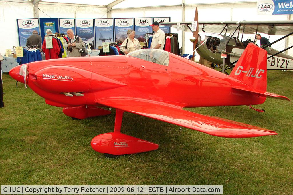 G-IIJC, 1999 Mustang Aeronautics Midget Mustang MM-1 C/N XU-5, Mini Mustang exhibited at 2009 AeroExpo at Wycombe Air Park