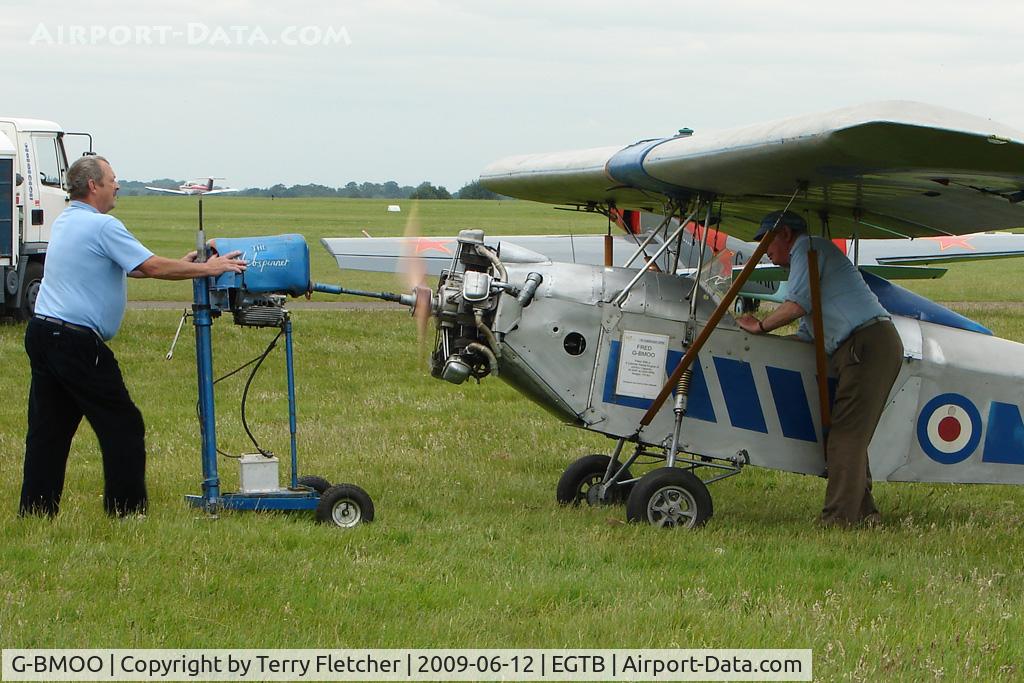 G-BMOO, 1988 Clutton-Tabenor Fred Series 2 C/N PFA 029-10770, Unique starting of Fred Series 2 exhibited at 2009 AeroExpo at Wycombe Air Park