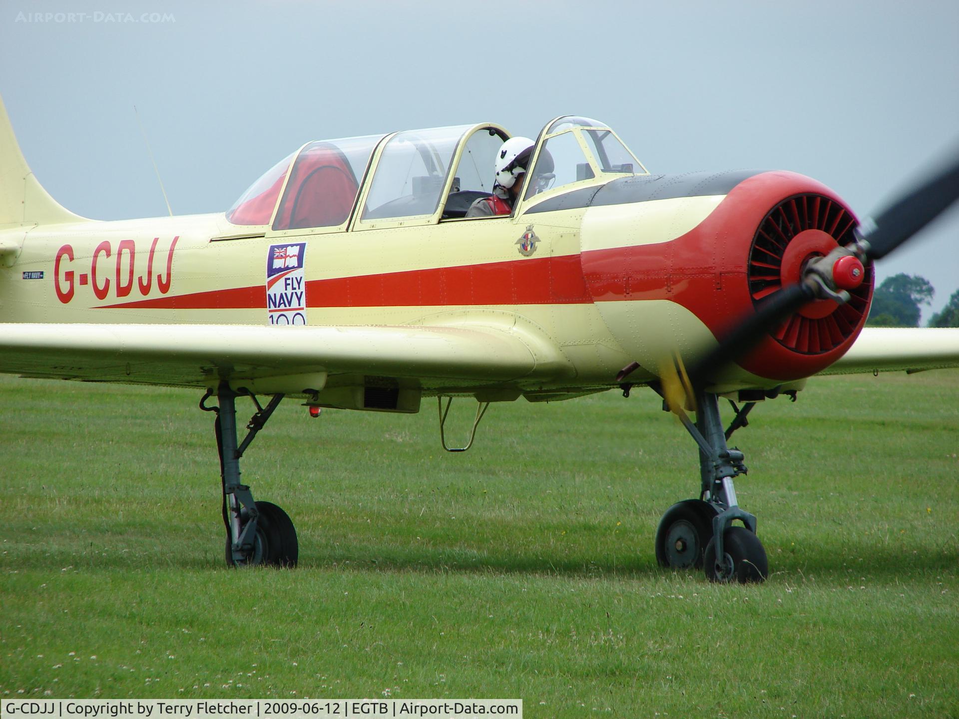 G-CDJJ, 1989 Bacau Yak-52 C/N 899912, Yak 52 Visitor to 2009 AeroExpo at Wycombe Air Park