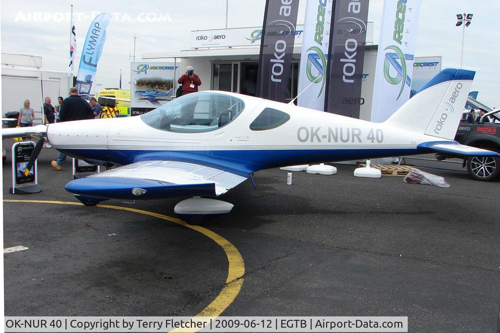OK-NUR 40, Roko Aero NG4 UL C/N 004/2008, exhibited at 2009 AeroExpo at Wycombe Air Park