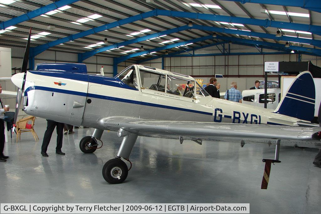 G-BXGL, 1953 De Havilland DHC-1 Chipmunk T.10 C/N C1/0924, DHC-1 Chipmunk exhibited at 2009 AeroExpo at Wycombe Air Park