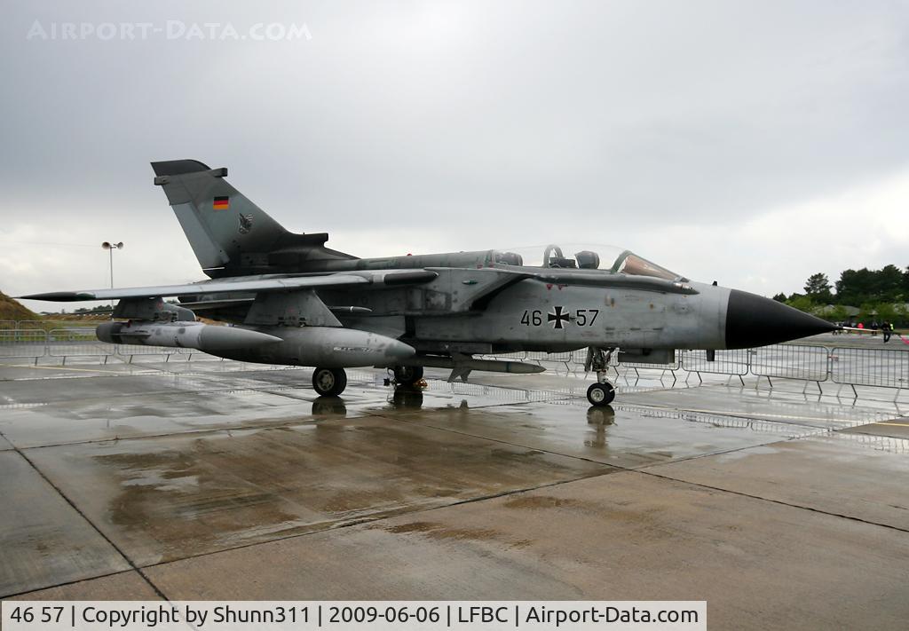 46 57, Panavia Tornado ECR C/N 906/GS290/4357, Displayed during LFBC Airshow 2009