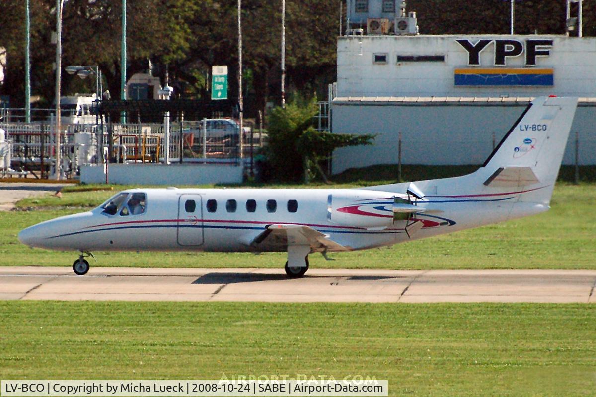 LV-BCO, 1983 Cessna 550 Citation II C/N 550-0458, At Aeroparque