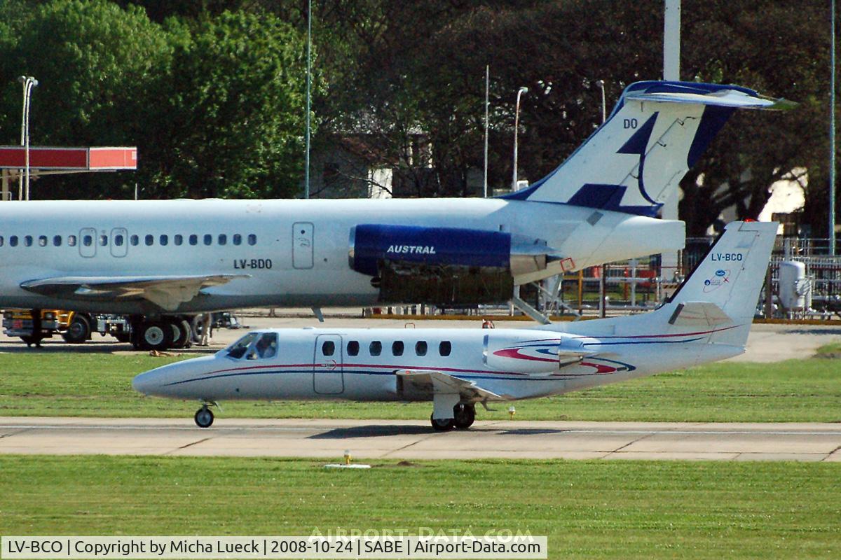 LV-BCO, 1983 Cessna 550 Citation II C/N 550-0458, At Aeroparque