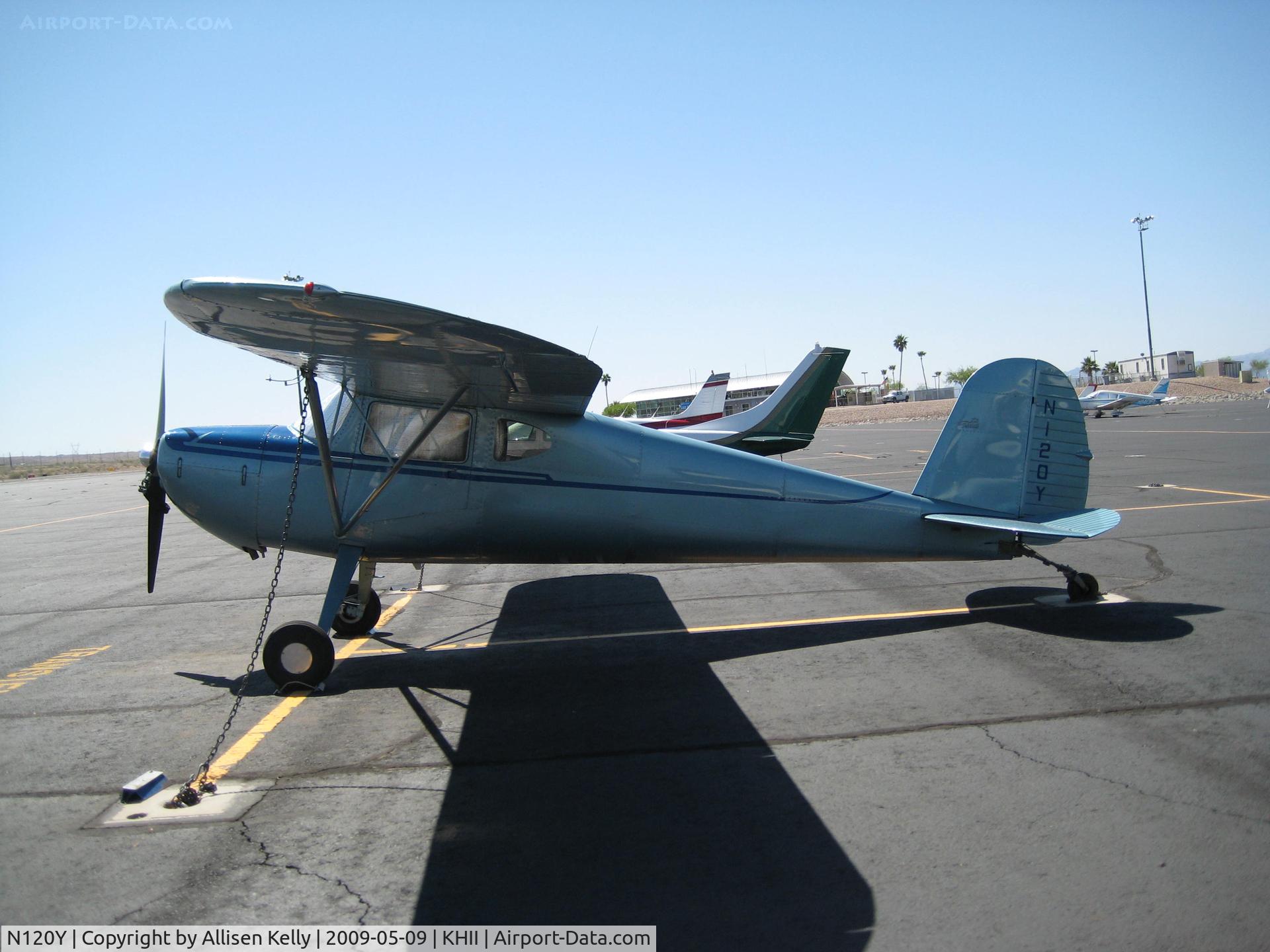 N120Y, 1946 Cessna 120 C/N 9514, Tied Down