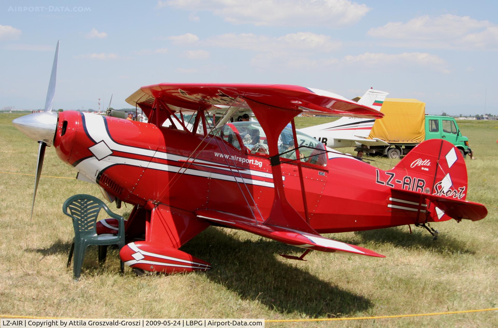 LZ-AIR, 1991 Aviat Pitts S-2B Special C/N 5224, BIAF 09 Bulgaria Plovdiv (Krumovo) LBPG Graf Ignatievo Military Air Base