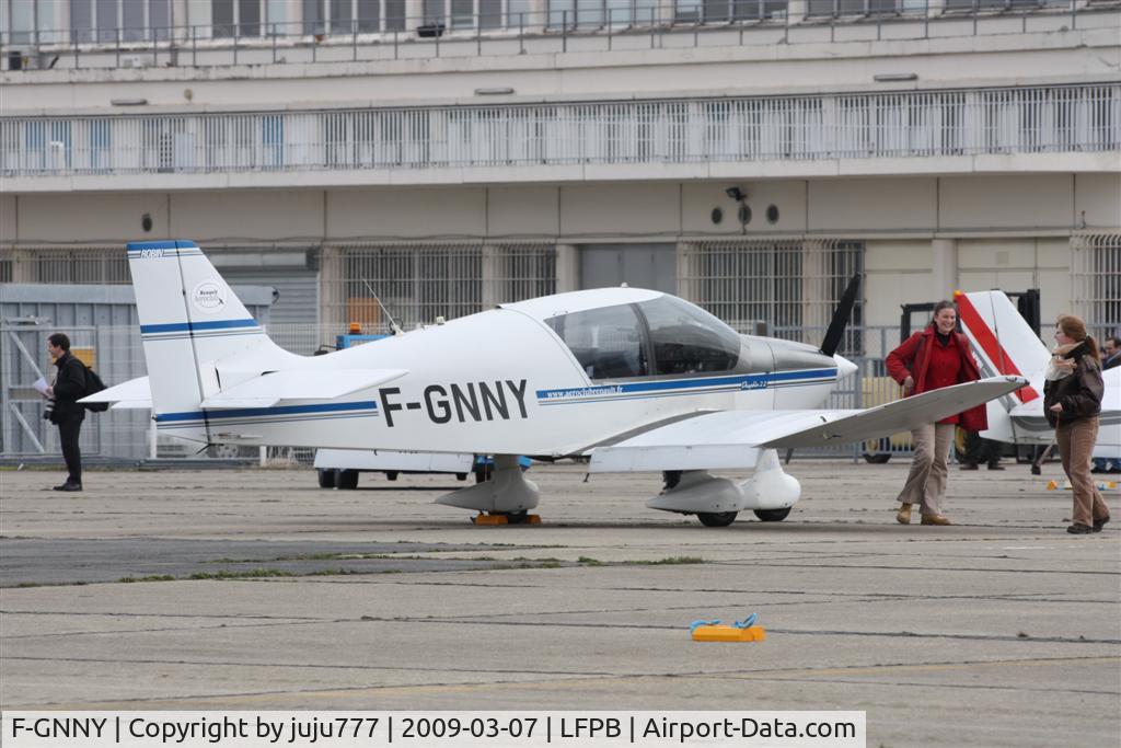 F-GNNY, Robin DR-400-120 Dauphin 2+2 C/N 2267, on transit at Le Bourget for Womens Day 2009
