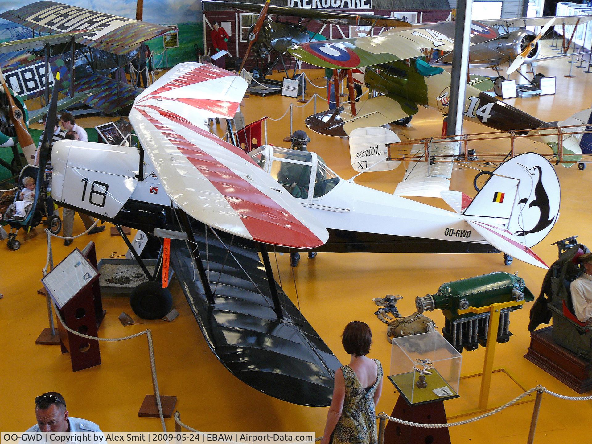 OO-GWD, Stampe-Vertongen SV-4B C/N 1160, Stampe-Vertongen SV-4B OO-GWD painted as Belgian Air Force V-18 and converted to single seat for better aerobatic performance