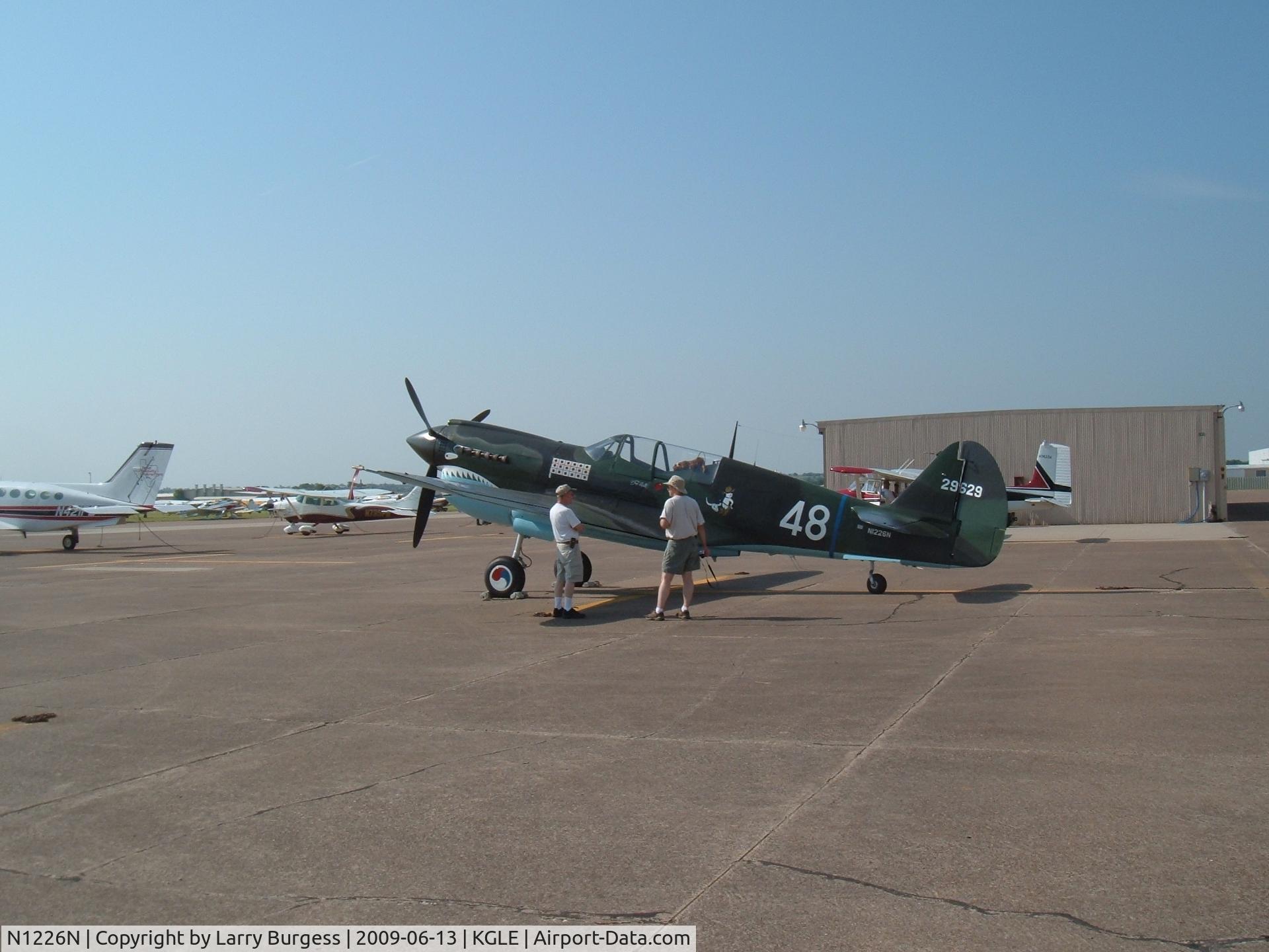 N1226N, Curtiss P-40N Warhawk C/N 29629, At Annual Antique Airplane Assoc. Fly-In 2009