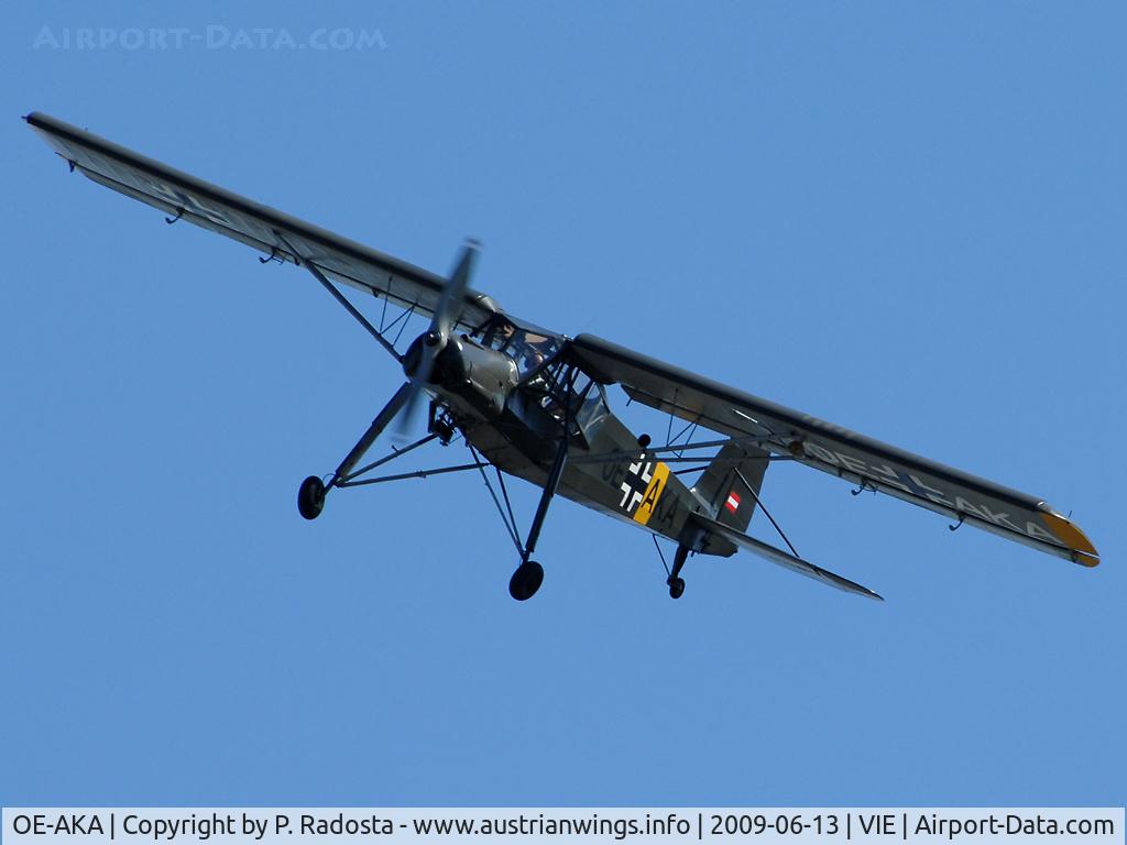 OE-AKA, 1942 Fieseler S-14B Storch (Fi-156C-3) C/N 3814, Performing a flight display at 