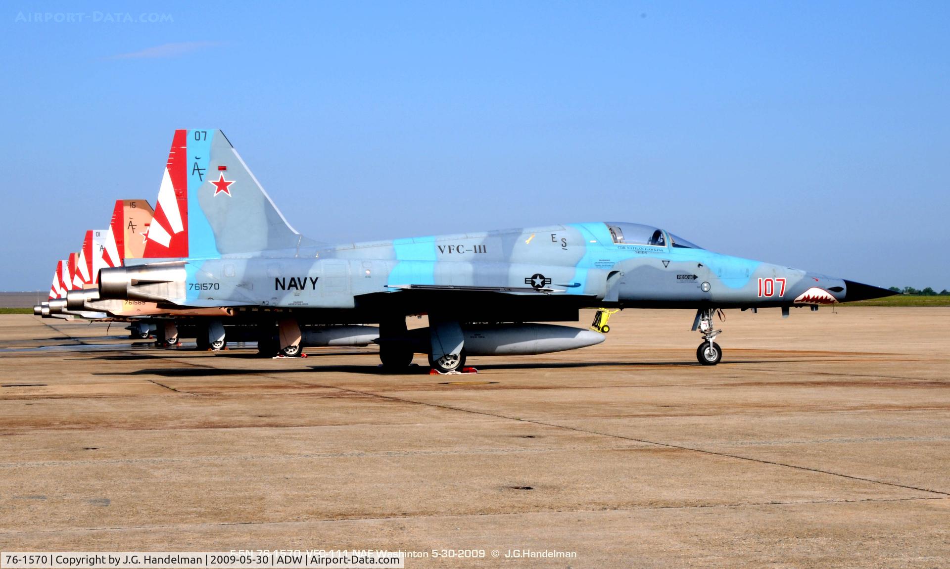 76-1570, Northrop F-5E Tiger II C/N L.1045, Keywest Sunsetter Tigers at NAF Washington