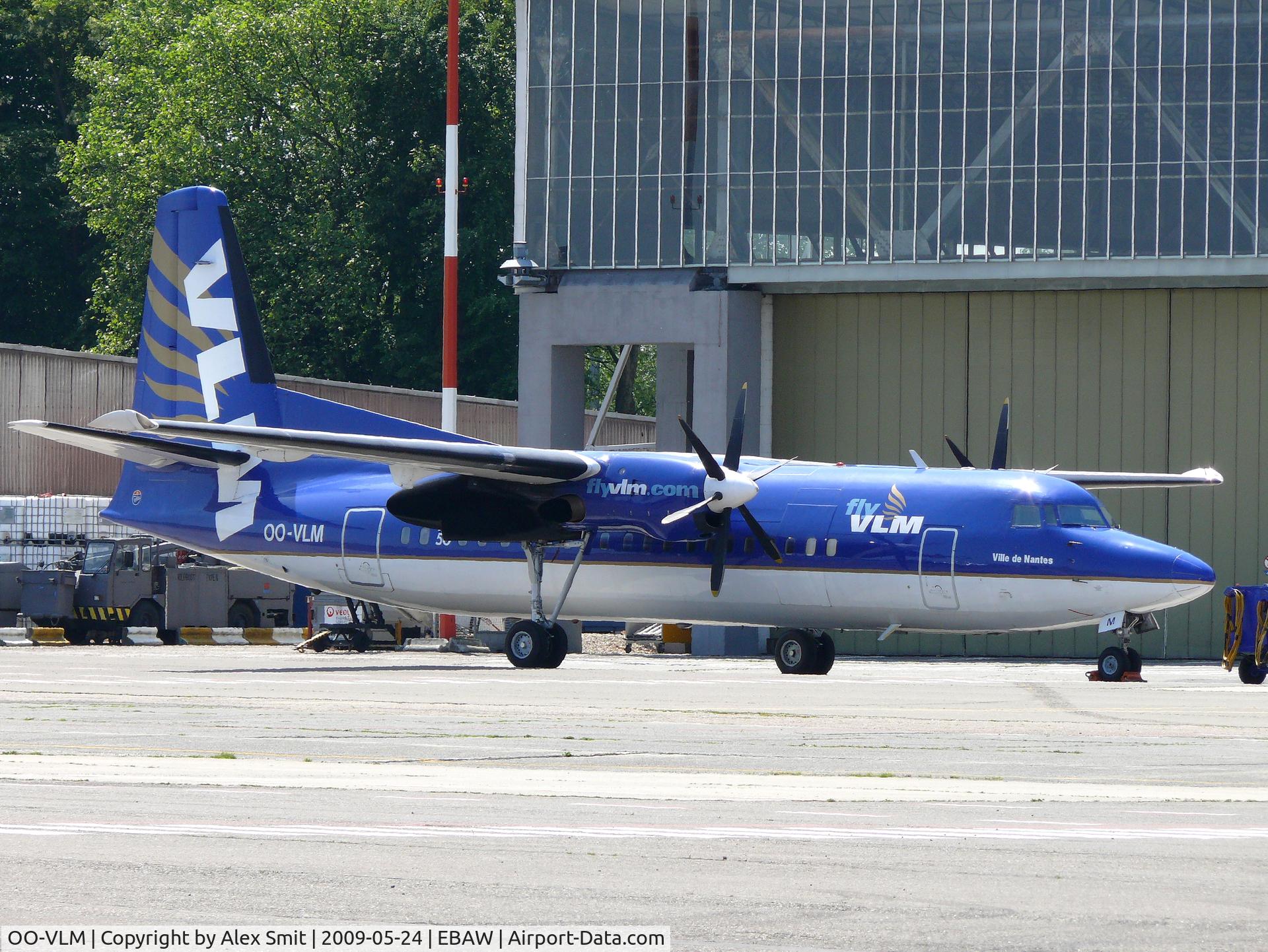 OO-VLM, 1988 Fokker 50 C/N 20135, Fokker F27-050 Friendship OO-VLM VLM