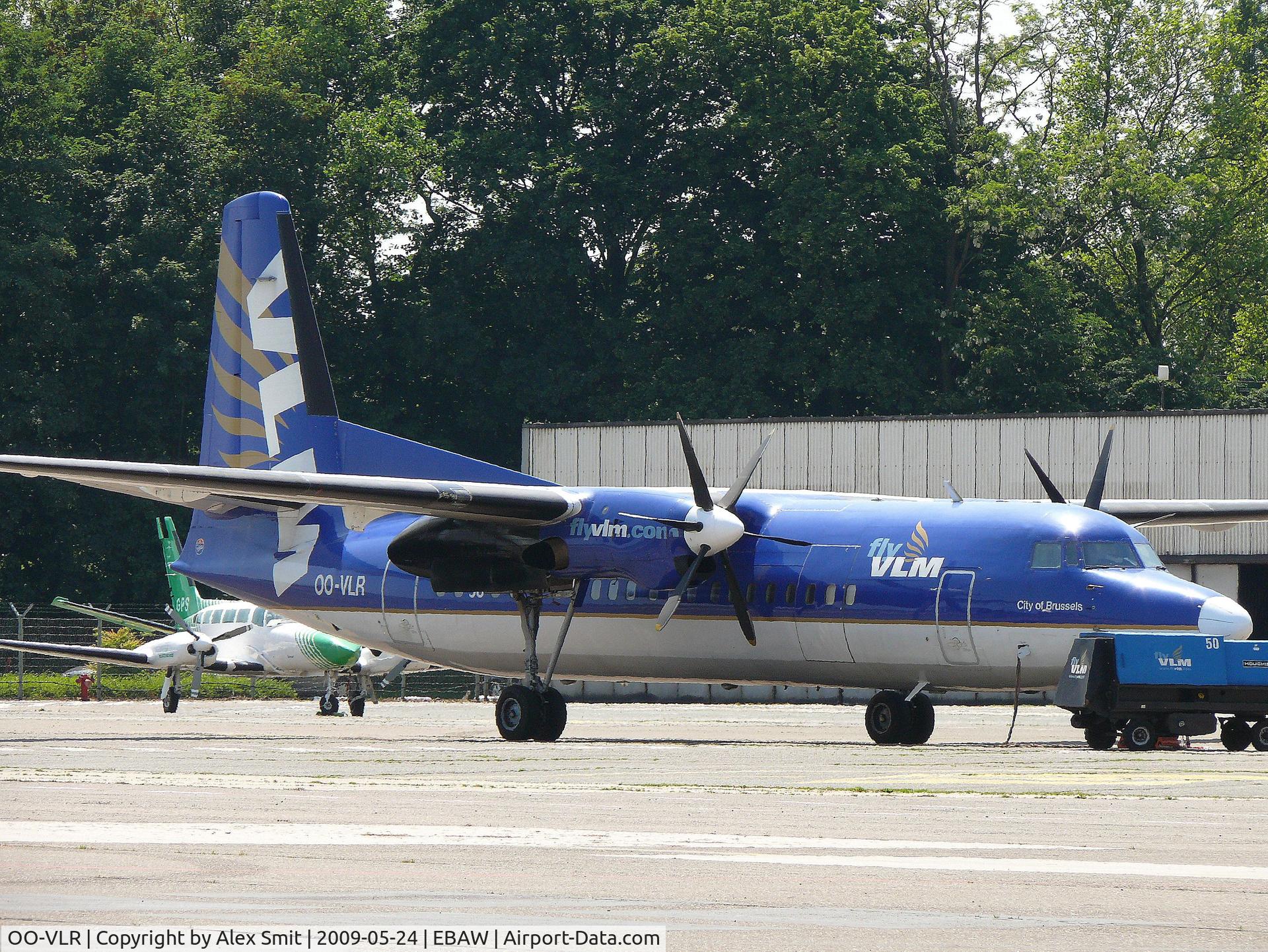 OO-VLR, 1988 Fokker 50 C/N 20121, Fokker F27-050 Friendship OO-VLR VLM