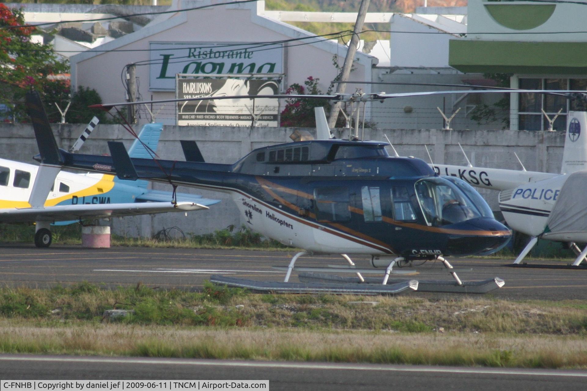 C-FNHB, 1981 Bell 206L-1 LongRanger II C/N 45661, At the helipad