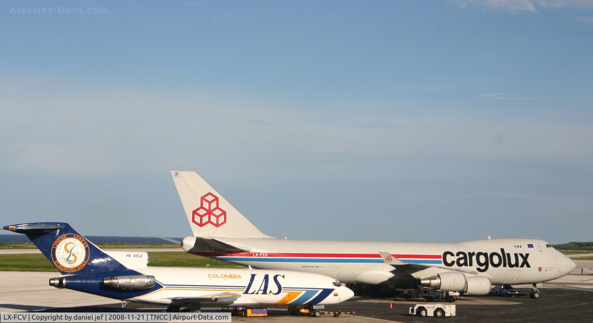 LX-FCV, 1993 Boeing 747-4R7F C/N 25866, park at the cargo ramp
