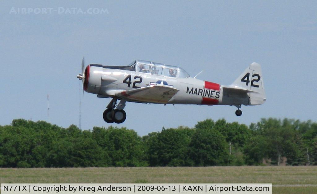 N77TX, North American AT-6A Texan C/N 78-6698, 2009 Alexandria Fly-in Breakfast