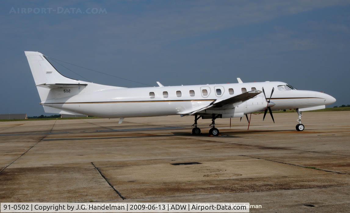 91-0502, 1990 Fairchild Swearingen C-26D Metro III C/N DC-801M, at NAF Washington