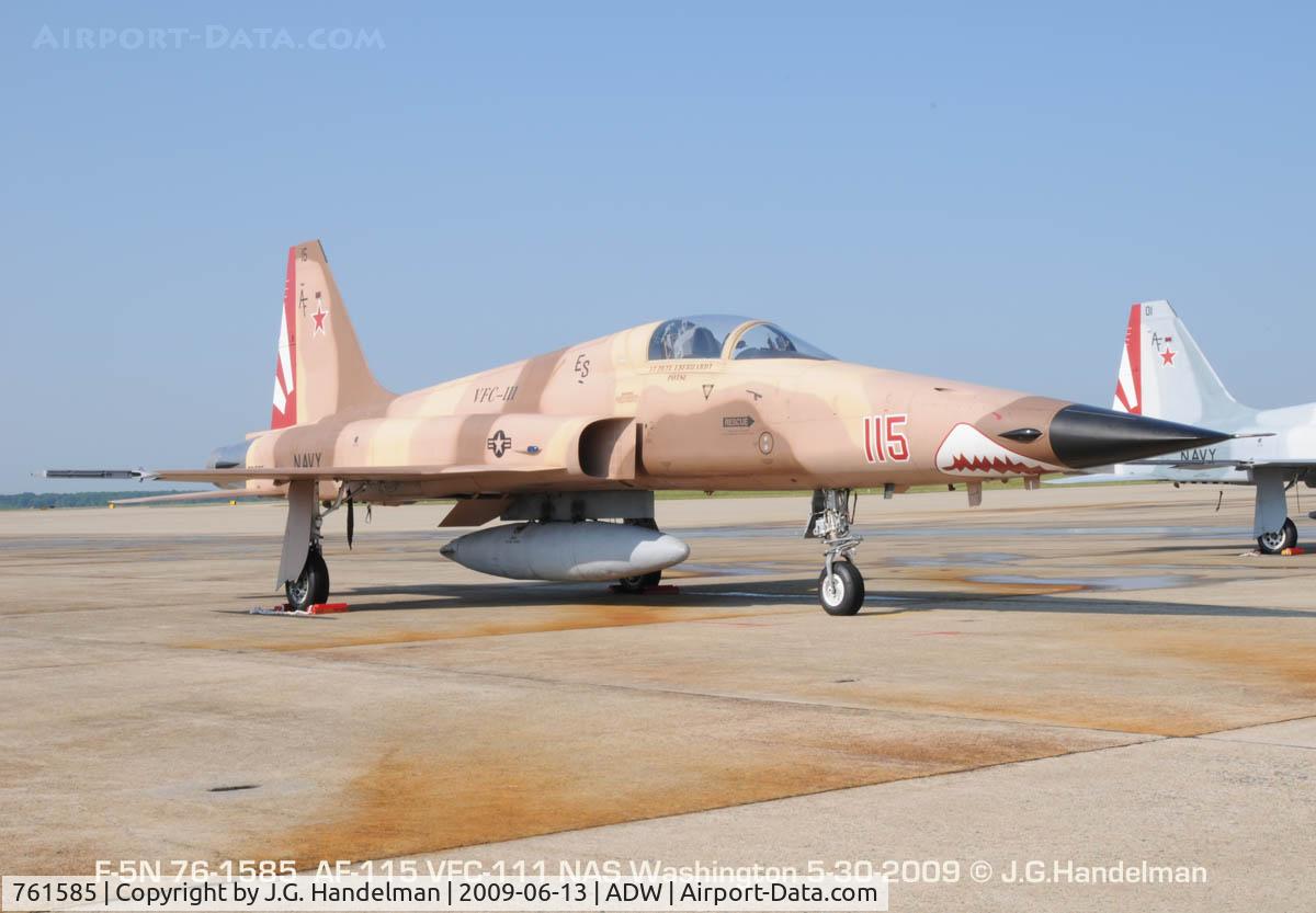 761585, Northrop F-5N Tiger II C/N L.1060, F-5N 76-1585 ex-Swiss A.F. at NAF Washington