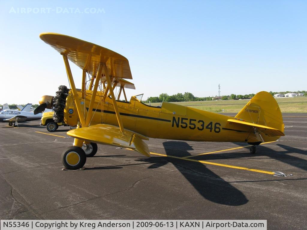 N55346, 1942 Boeing A75 C/N 75-3737, 2009 Alexandria Fly-in Breakfast
