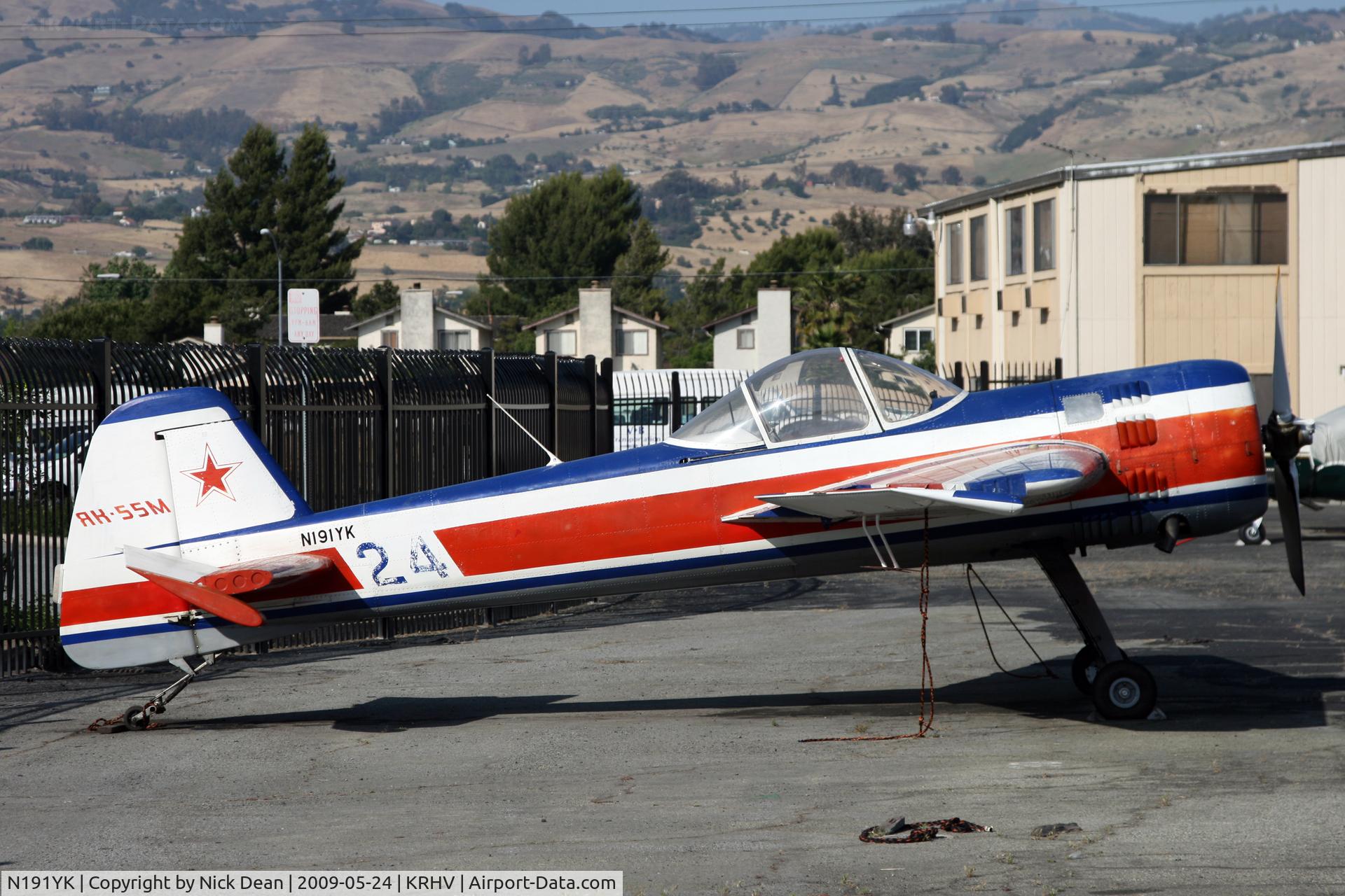 N191YK, 1992 Yakovlev Yak-55M C/N 920309, KRHV
