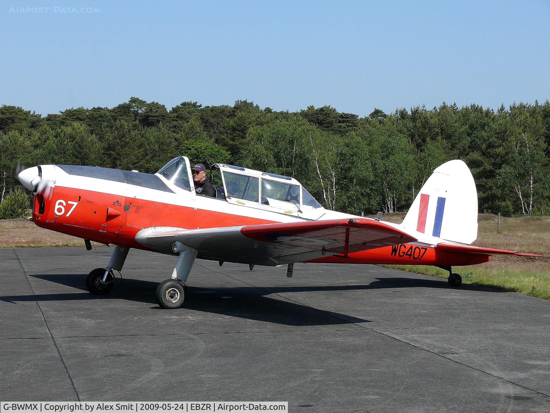 G-BWMX, 1951 De Havilland DHC-1 Chipmunk T.10 C/N C1/0481, De Havilland Canada DHC-1 Chipmunk G-BWMX painted as Army WG407/67