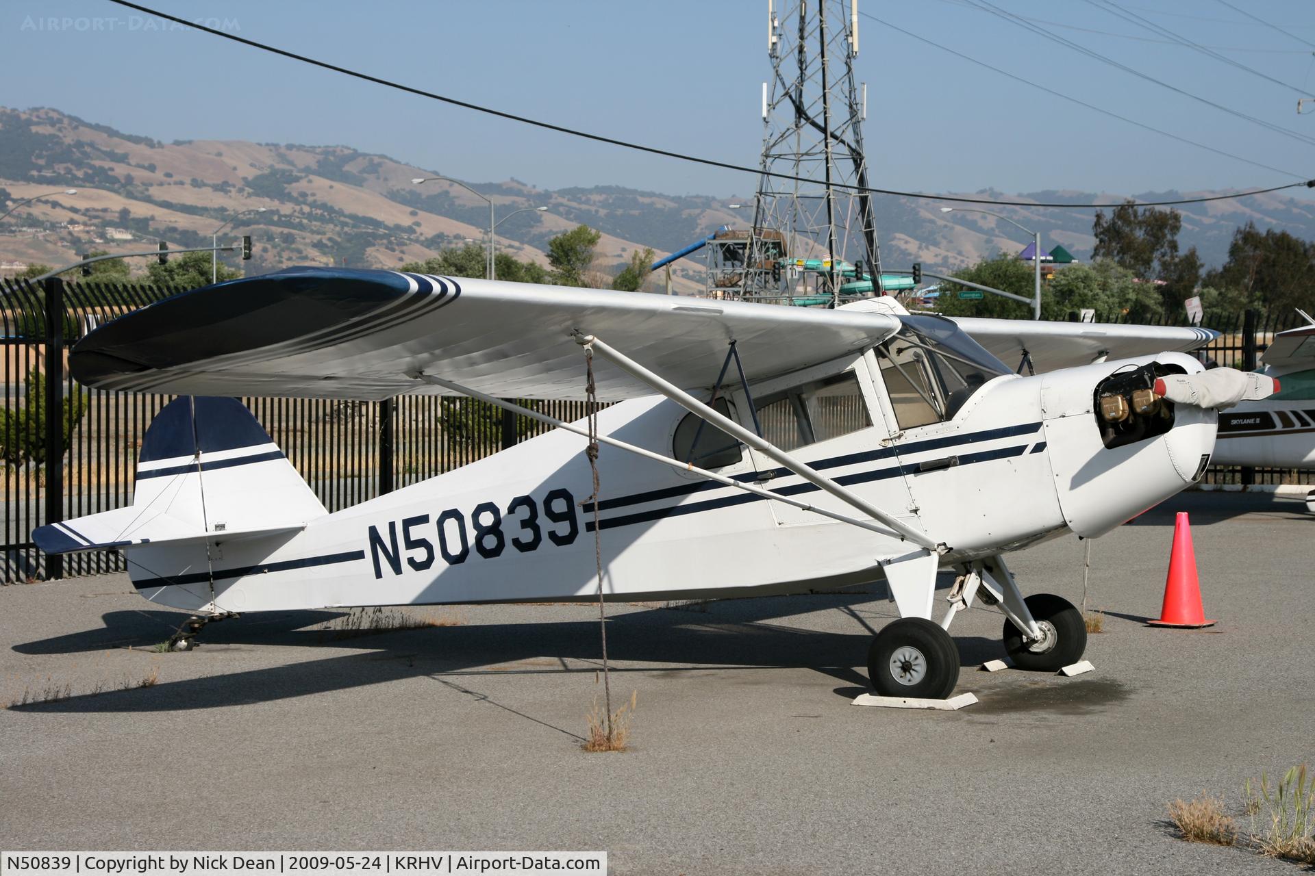 N50839, 1942 Taylorcraft DCO-65 C/N 4401, KRHV